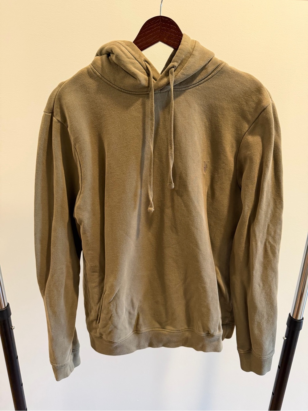 All Saints Olive Green Pullover Hoodie